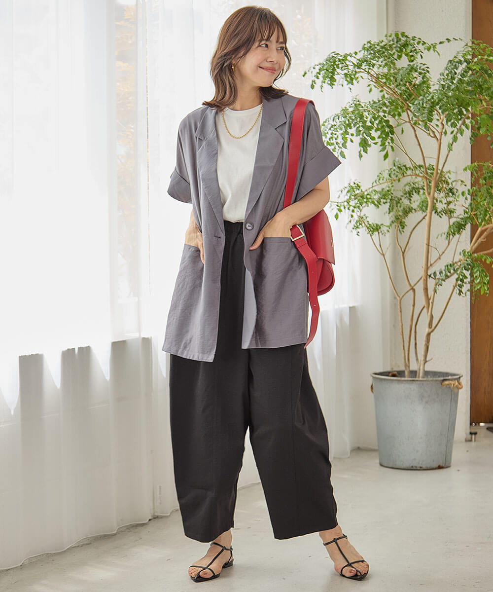 大人の夏ジャケットスタイルコーディネート